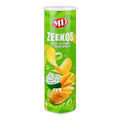 MD Zeekos Sour Cream & Onion Chips, 110g