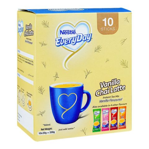 Nestle Everyday Vanilla Chai Latte, 10-Sachets, 20g Each