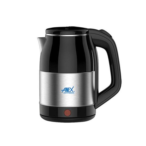 Anex Deluxe Electric Kettle, 1800ml Capacity, 1500W, Black & Silver, AG-4062