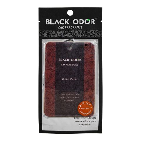 Black Odor Air Freshener Hanging Card