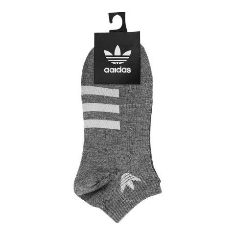 Men's Cotton Ankle Socks, Grey, 1-Pair