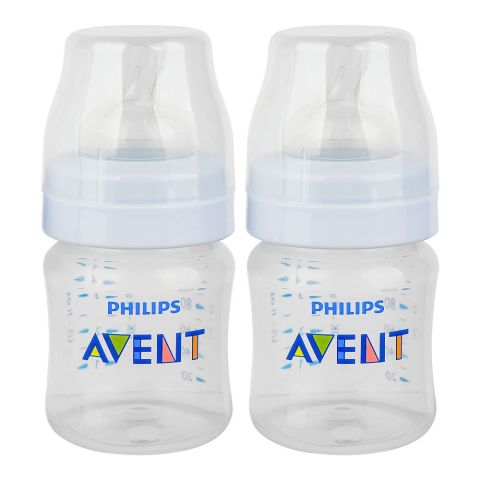 Avent Anti-Colic Feeding Bottle, For 0+ Months, 125ml, 2-Pack, SCF810/62