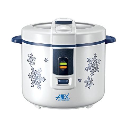 Anex Deluxe Rice Cooker, 900W, White, AG-2021