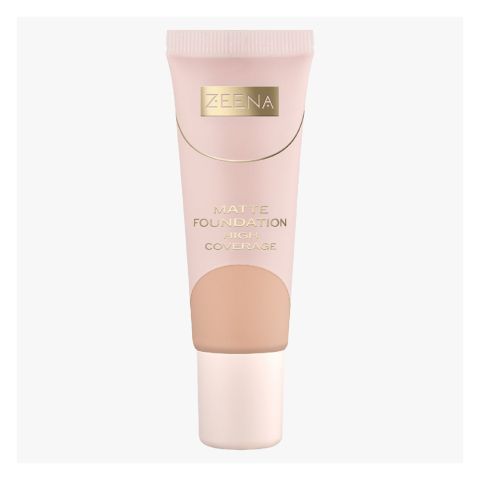 Zeena Matte Liquid Foundation High Coverage, 25ml, 030