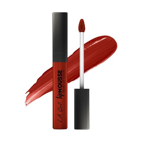 L.A. Girl Lip Mousse Velvet Lip Color Liquid Lipstick, GLC789 Attitude