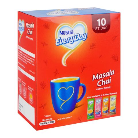 Nestle Every Day Masala Chai, Instant Tea Mix, 10-Sachets, 20g Each