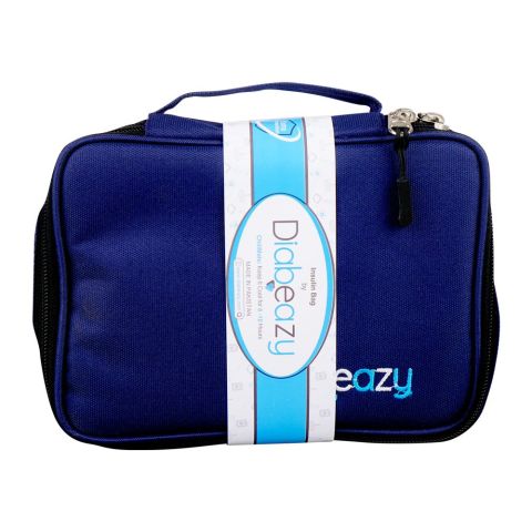 Diabeazy Insulin Travel Bag - Keeps Insulin Cool For 8-10 Hours, Blue