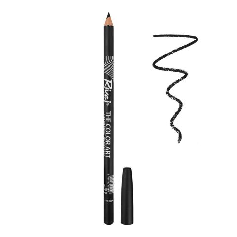 Rivaj UK The Color Art Waterproof Lip & Eye Pencil, No. 01 Black