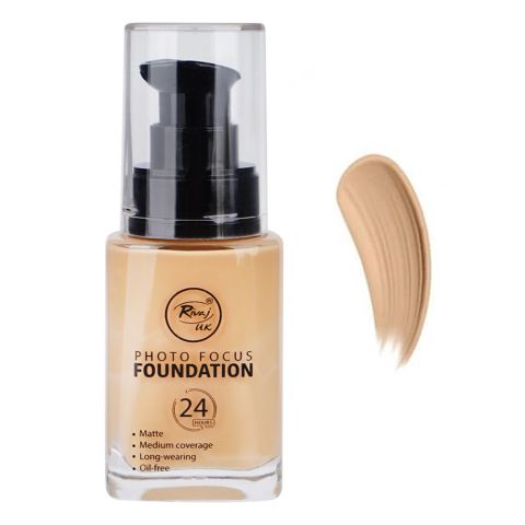 Rivaj UK Photo Focus Liquid Foundation, 30ml, No. 04