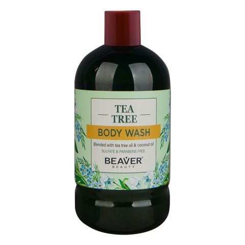 Beaver Tea Tree Oil and Coconut Oil Body Wash, 600ml