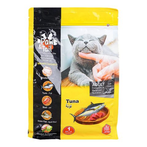 Paw & Tail Adult Cat Food, Tuna, 1kg