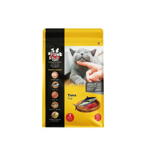 Paw & Tail Adult Cat Food, Tuna, 1kg