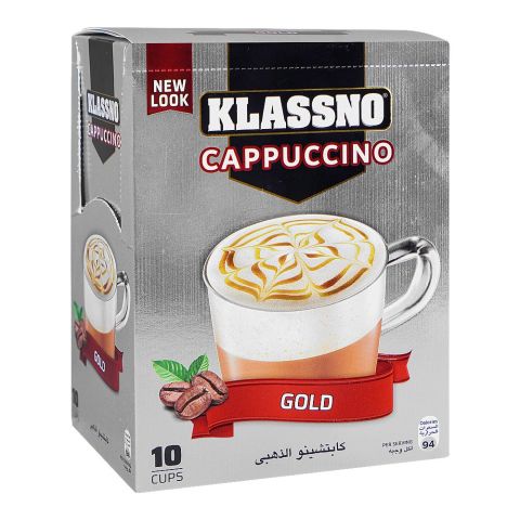 Klassno Cappuccino Gold Coffee, 10-Sachet, 20g Each