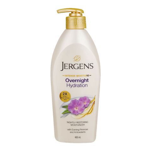 Jergens Intense Moisture Overnight Repair Hydration Body Lotion, 400ml