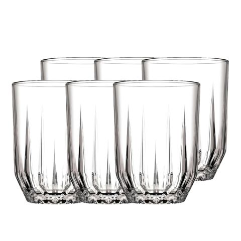 Pasabahce Echo Dof Tumbler Glass Set, 6-Pack, 520272