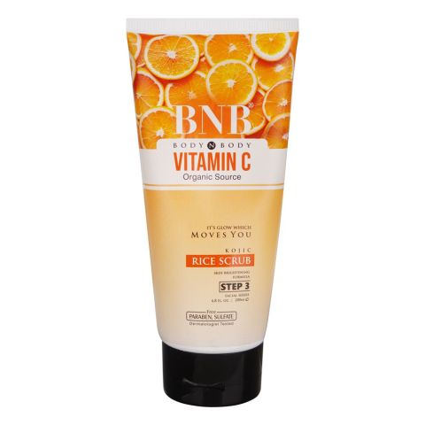 BNB Organic Source Vitamin C Rice Scrub, 200ml