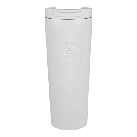 AJF Stainless Steel Starbucks Coffee & Travel Mug, 500ml, White