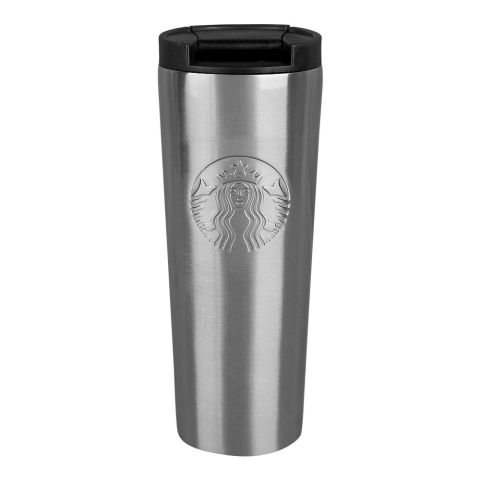 AJF Stainless Steel Starbucks Coffee & Travel Mug, 500ml, Silver