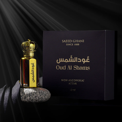 Saeed Ghani Oud Al Shams Attar, For Men, 12ml