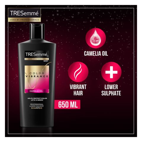Tresemme Color Vibrance Camellia Oil Shampoo, For Color Treated Hair, 650ml