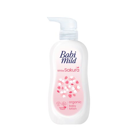 Babi Mild White Sakura Organic Baby Lotion, 350ml