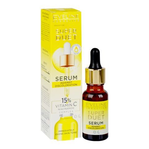 Eveline Super Duet 15% Vitamin C & Niacinamide Complex Serum Against Discoloration, 18ml