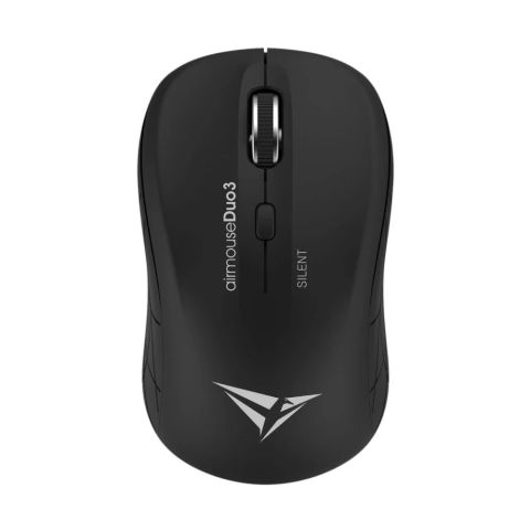 Alcatroz Airmouse Duo3 Silent Multi-Connection Wireless Mouse, Black