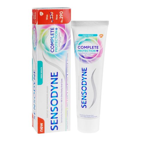 Sensodyne Complete Protection+ Fresh Breath Toothpaste, 70g Save Rs.40/-