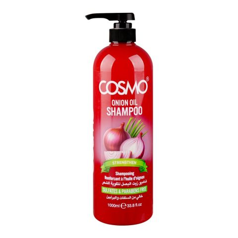 Cosmo Strengthen Onion Oil Shampoo, Sulphate & Paraben Free, 1000ml