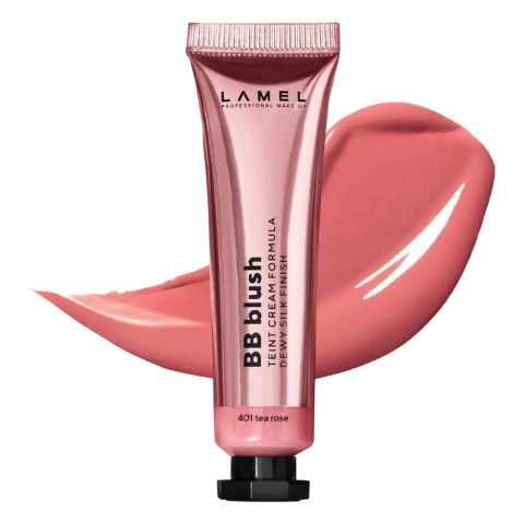 LAMEL Dewy Cream Face BB Blush, 10ml, 401 Tea Rose