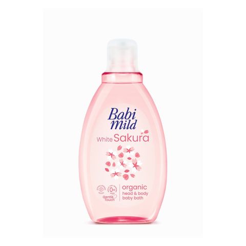 Babi Mild Sakura Organic Head & Body Baby Bath Wash, 180ml