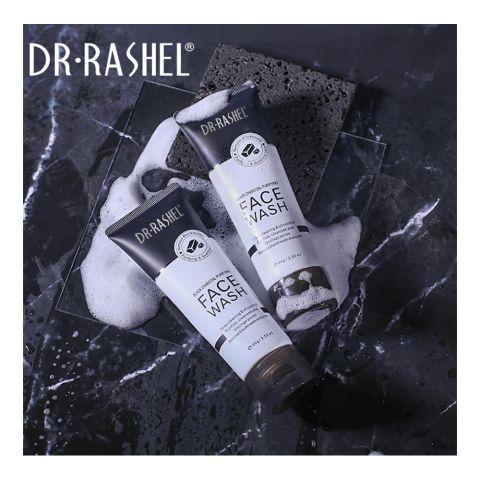 Dr. Rashel Black Charcoal Purifying Face Wash, For All Skin Types, 100g