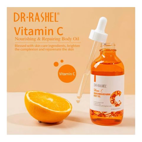 Dr. Rashel Vitamin C Nourishing & Repairing Body Oil, 100ml