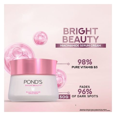 Pond's Bright Beauty Anti-Spot Serum Day Cream with Niacinamide & Vitamin B3, 50g