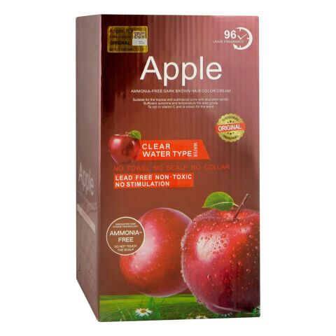 Apple Ammonia-Free Dark Brown Hair Color Cream, 500ml+500ml