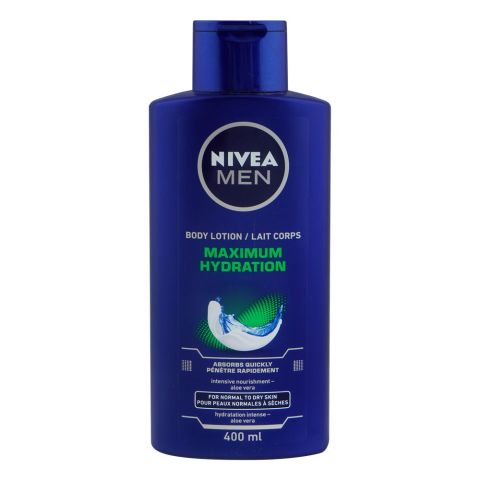 Nivea Men Maximum Hydration Body Lotion, For Normal to Dry Skin, 400ml