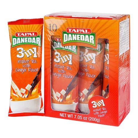 Tapal 3in1 Instant Tea with Ginger Flavor, 20g Each, 10-Pack