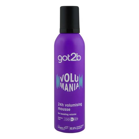 Schwarzkopf Got2b Volumaniac Bodifying Hair Mousse, For Boosting Volume, Hold Level 4, 250ml