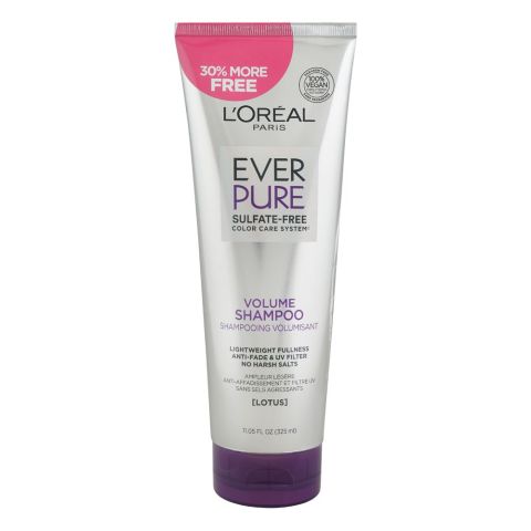 L'Oreal Paris Ever Pure Color Care System Lotus Volume Shampoo, Sulfate Free, 325ml