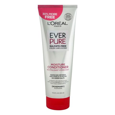 L'Oreal Paris Ever Pure Color Care System Rosemary Moisture Conditioner, Sulfate Free, 325ml