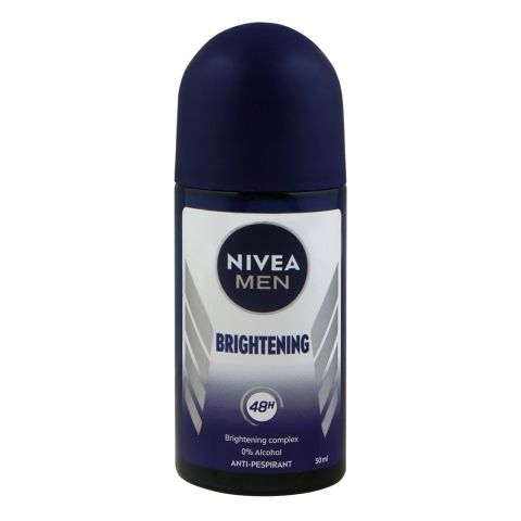 Nivea Men Brightening Anti-Perspirant Deodorant Roll On, 50ml