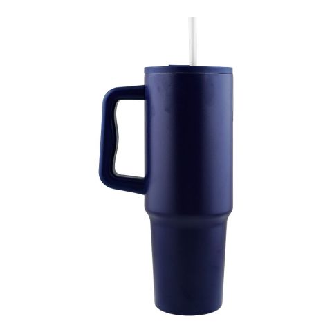 Stainless Steel Thermal Insulated Travel Coffee Tumbler, 1183ml, Blue, (41272) 0001183