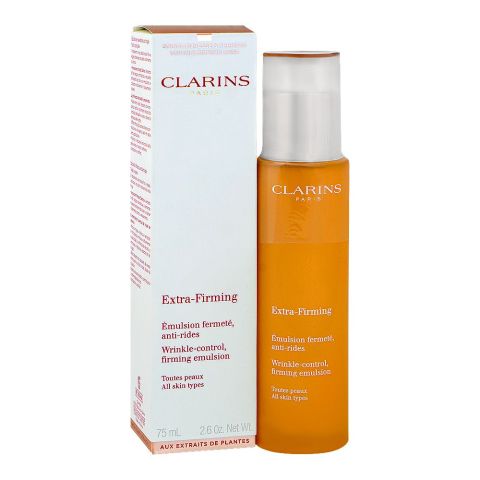 Clarins Paris Extra Firming Wrinkle Control Firming Emulsion, For All Skin Types, 75ml