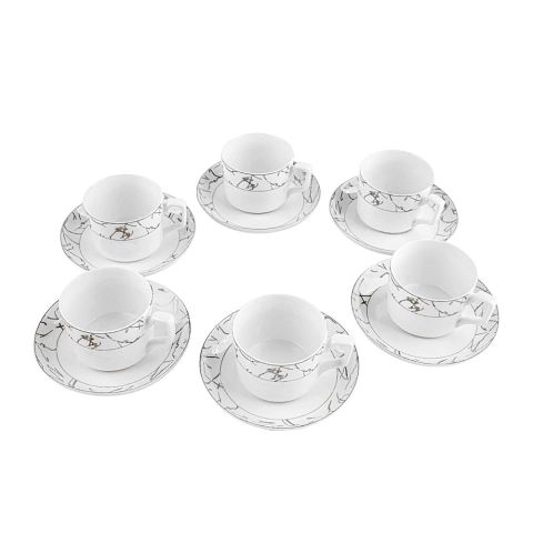 Table Top Tea Cup & Saucer Set, 12-Piece, JC Design