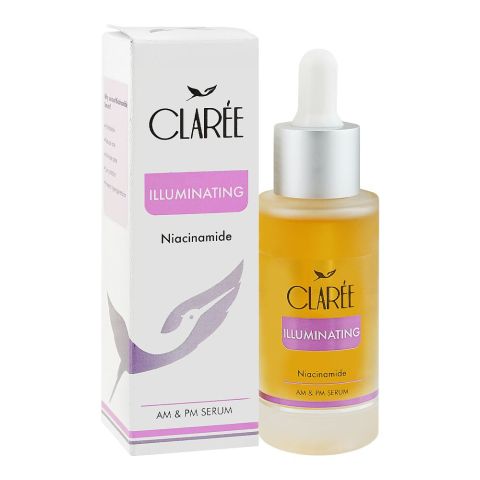 Claree Illuminating Niacinamide Serum, For Acne, Hyperpigmentation & Pores, 30ml