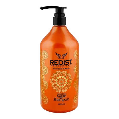 Redist Moroccan Argan Shampoo, Anti-Frizz, For Dry and Damaged Hair, 1000ml