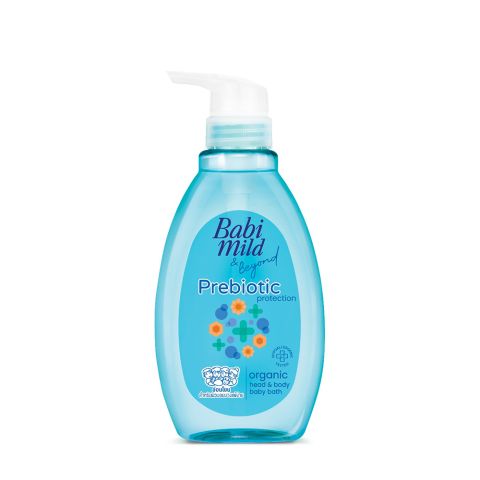 Babi Mild & Beyond Prebiotic Protection Organic Baby Head & body Bath, 380ml