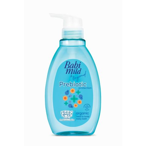 Babi Mild & Beyond Prebiotic Protection Organic Baby Head & body Bath, 380ml