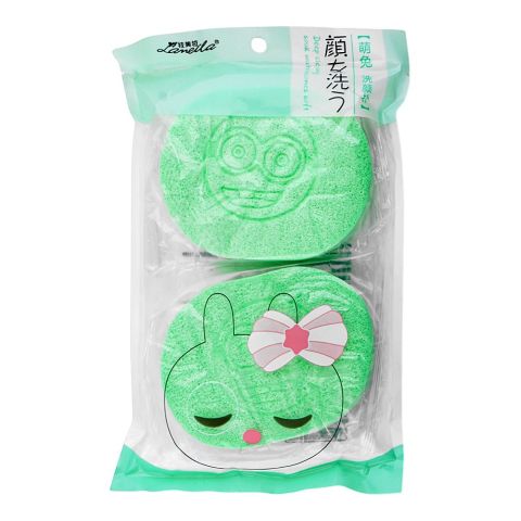 Lameila Facial Cleansing Sponge, Soft & Reusable Face Exfoliating Pads, 2-Pack, B2195