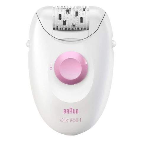 Braun Silk-epil 1 Epilator, White/Pink, SE-1176